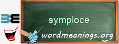 WordMeaning blackboard for symploce